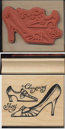 Wooden stamp Shoes