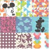 2 Paper Napkins Mickey Patchwork