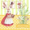 3 Paper Napkins 25x25 Easter Bunny