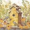 4 Paper Napkins Birdhouse in Fall