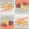 4 Paper Napkins Waffle Chocolate