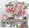 4 Paper Napkins Greta Bouquet