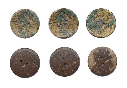 Coco Buttons 25 mm Sewing x 3 Vintage