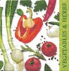 2 Paper Napkins Vegetables & Herbs