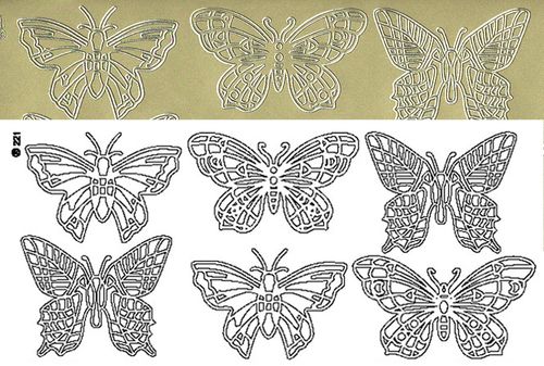EH Outline Stickers 221 Butterflies