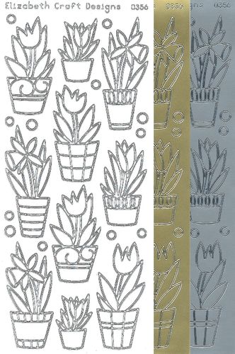 ECD Outline Stickers 0356 Flowers