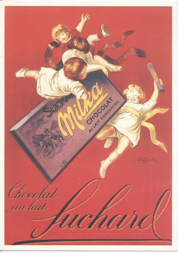 Carte Postale 15x21 cm Chocolat Suchard Milka
