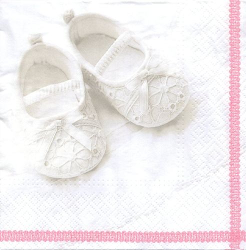 2 Paper Napkins Baby Slippers