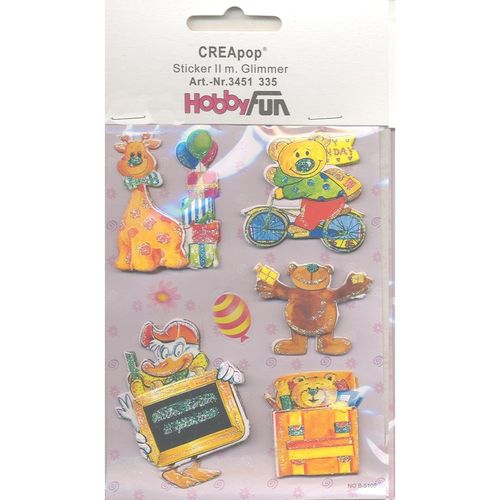 3D Stickers Teddu Bear #335