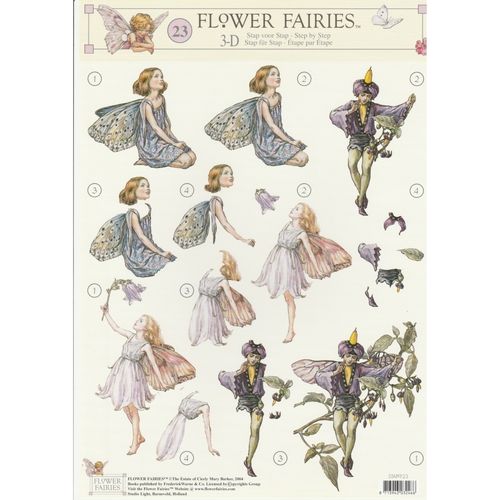 3D Sheet A4 Flower Fairies #23