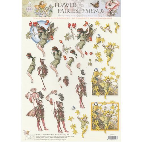 3D Sheet A4 Flower Fairies #44