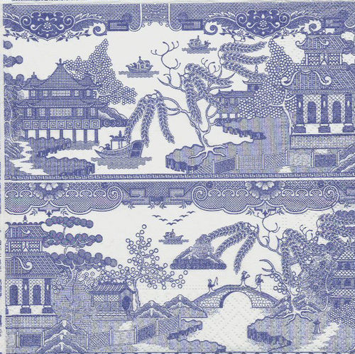 2 Paper Napkins Chinese porcelain