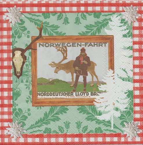 4 Paper Napkins Winter Holiday g