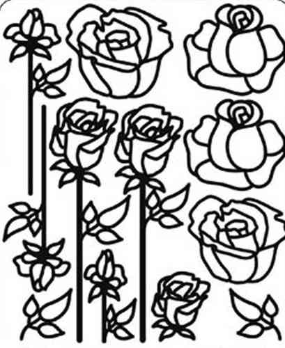Pickup Outline Stickers Flowers