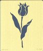 Pochoir à estamper Laiton 7x8 cm Fleur Tulipe BS-005