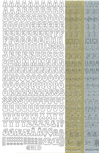Starform Text Stickers 814 Lettres Majuscules