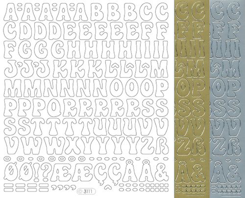 Starform Text Stickers 3111 Lettres majuscules