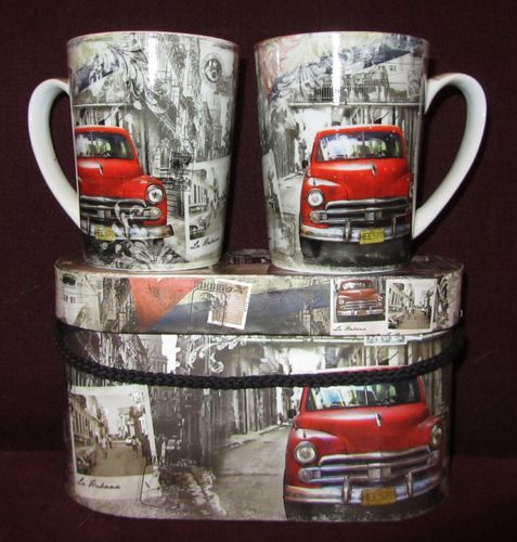 Cuba - Set 2 mugs Boite cadeau