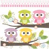 2 Paper Napkins Cute Owl