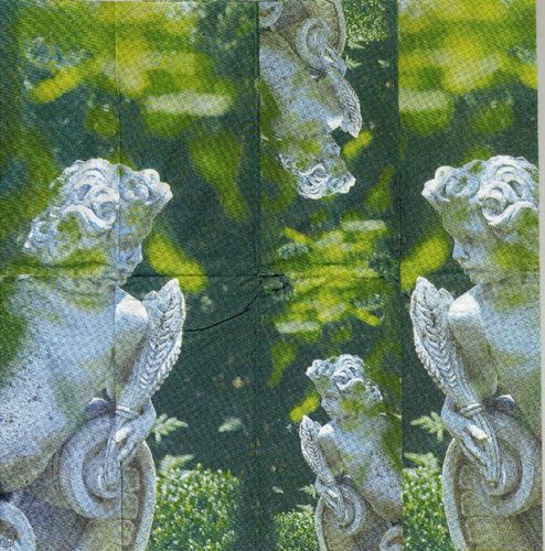 3 Mouchoirs papier Statue Ange Gardien
