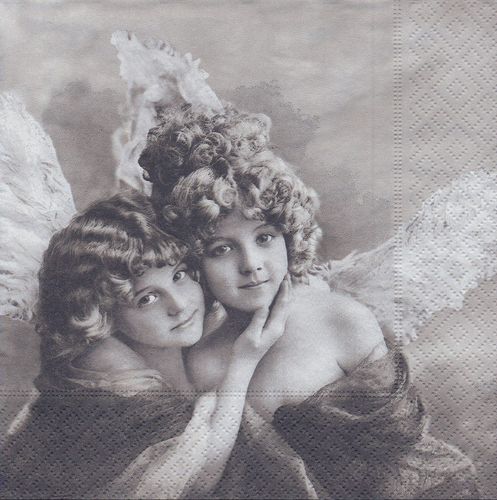 4 Paper Napkins Vintage Angels