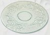 Glass plate stamped roses to decorate