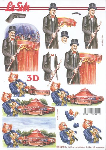 3D Sheet A4 8215-290 Circus