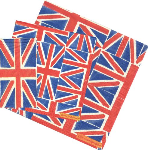 Serviettes papier Drapeau Royaume Uni