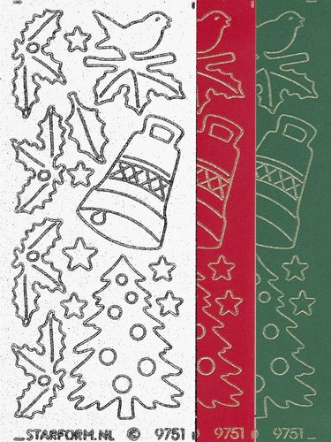 Starform Velvet Stickers 9751 Christmas