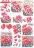 Feuille 3D 8215.545 Fleurs Tulipes