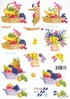3D Sheet A4 Fruits Basket