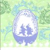 2 Paper Napkins Easter Eggs