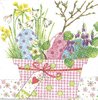 2 Paper Napkins Easter Flowers