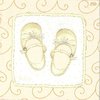 2 Paper Napkins Baby Shoes