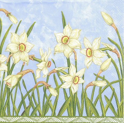 2 Paper Napkins Daffodil