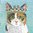 2 Paper Napkins Princess Grace Cat