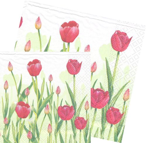 Serviettes papier Tulipes