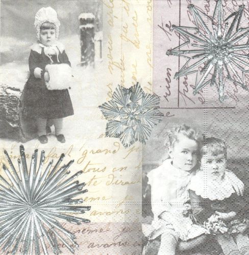 2 Paper Napkins Vintage Old Memories