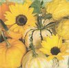 2 Paper Napkins Sunflowers & Pumpkins