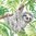 2 Paper Napkins Tropical Sloth