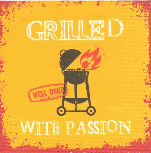 2 Paper Napkins Grilled with Passion
