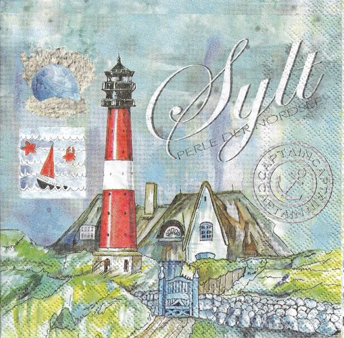 2 Paper Napkins Sylt Pearl