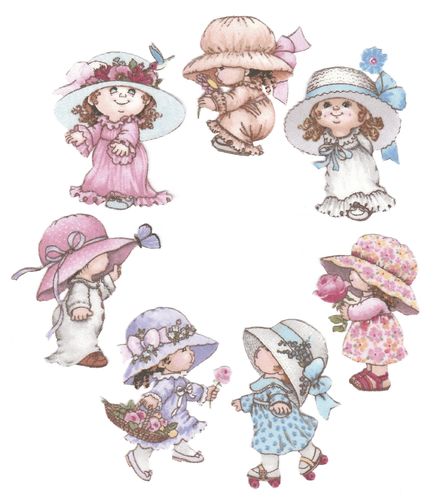 7 Iron-on patch Girls & Hat
