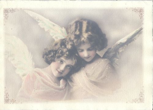 Photo imprimée sur papier coton fait main Anges
