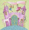4 Paper Napkins Princess castle
