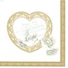 2 Paper Napkins Wedding Heart