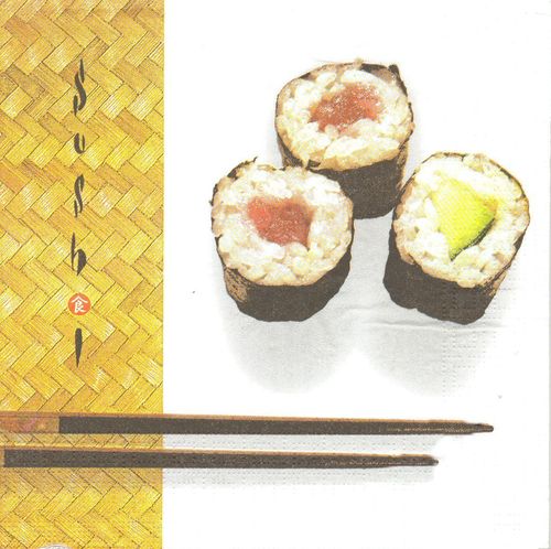 2 Serviettes papier Sushi Tekka Maki