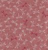 Tissu Japonais Libellule Corail 45x54