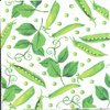 2 Paper Napkins Fresh Green Pea