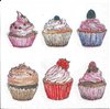 2 Paper Napkins Cup Cakes